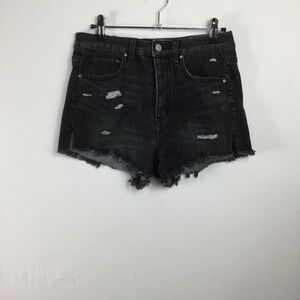 RSQ Buttonfly rawhem distressed highwaisted shorts